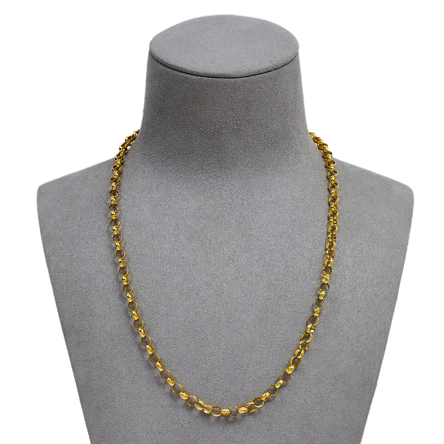 Pre-Owned 9ct Gold 5mm Belcher Chain Necklace 18 Inch