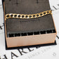 Pre-Owned 9ct Gold Pattern & Polish Curb Bracelet 7 Inch