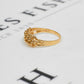 Pre-Owned 9ct Gold 2 Row Shot Ring Size R