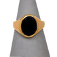 Pre-Owned 9ct Gold & Onyx Signet Ring Size I