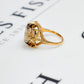 Pre-Owned 9ct Gold Oval Quartz Ring Size M