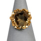 Pre-Owned 9ct Gold Oval Quartz Ring Size M