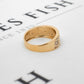 Pre-Owned 9ct Gold & Diamond Celtic Knot Band Ring Size U