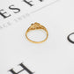 Pre-Owned 9ct Gold Sapphire & CZ Dress Ring Size M