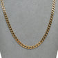 Pre-Owned 9ct Gold 4mm Curb Chain Necklace 20 Inch