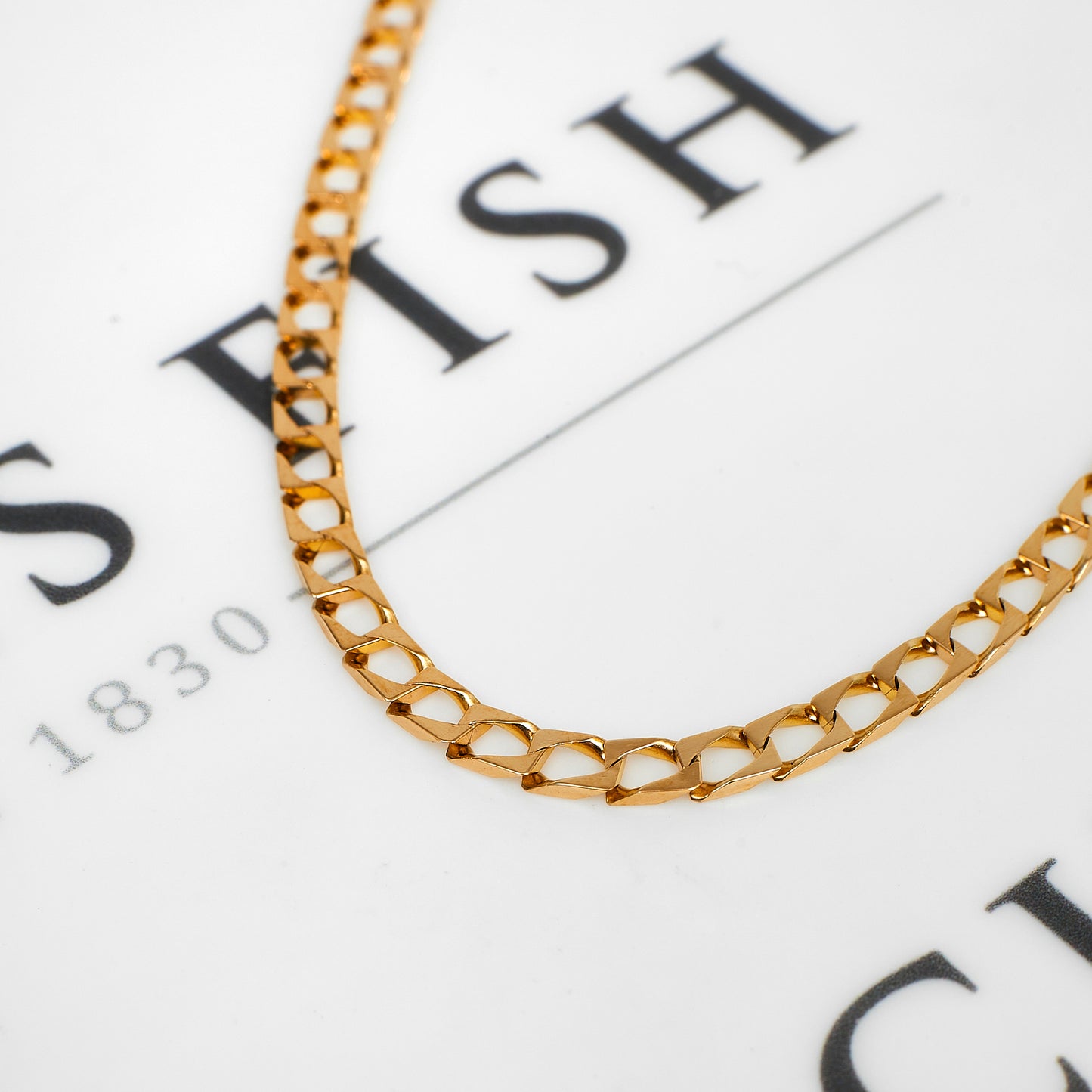 Pre-Owned 9ct Gold 4mm Curb Chain Necklace 20 Inch