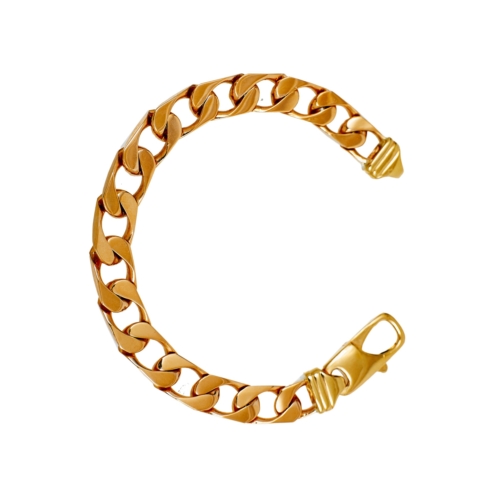 Pre-Owned 9ct Gold Curb Chain Bracelet 9 Inch