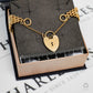 Pre-Owned 9ct Gold 2 Tone 8 Bar Gate Bracelet