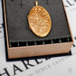 Pre-Owned 9ct Gold Oval Flower Swirl Locket Pendant