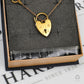 Pre-Owned 9ct Gold Curb Bracelet & Padlock 7 Inch