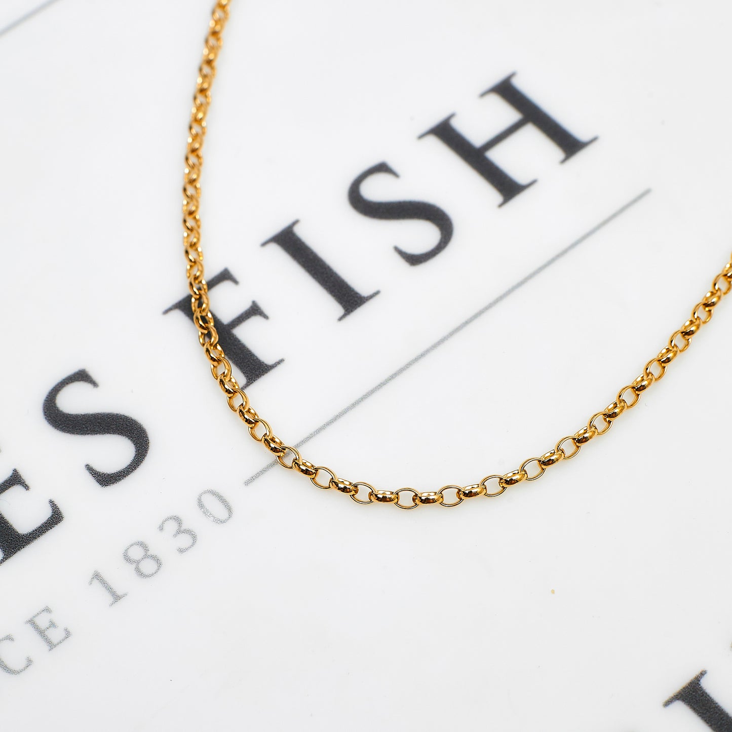 Pre-Owned 9ct Gold 2mm Belcher Chain Necklace 20 Inch