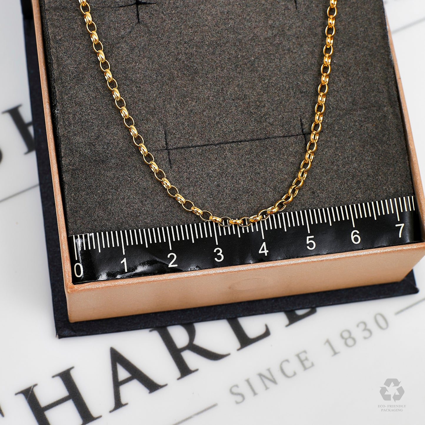 Pre-Owned 9ct Gold 2mm Belcher Chain Necklace 20 Inch