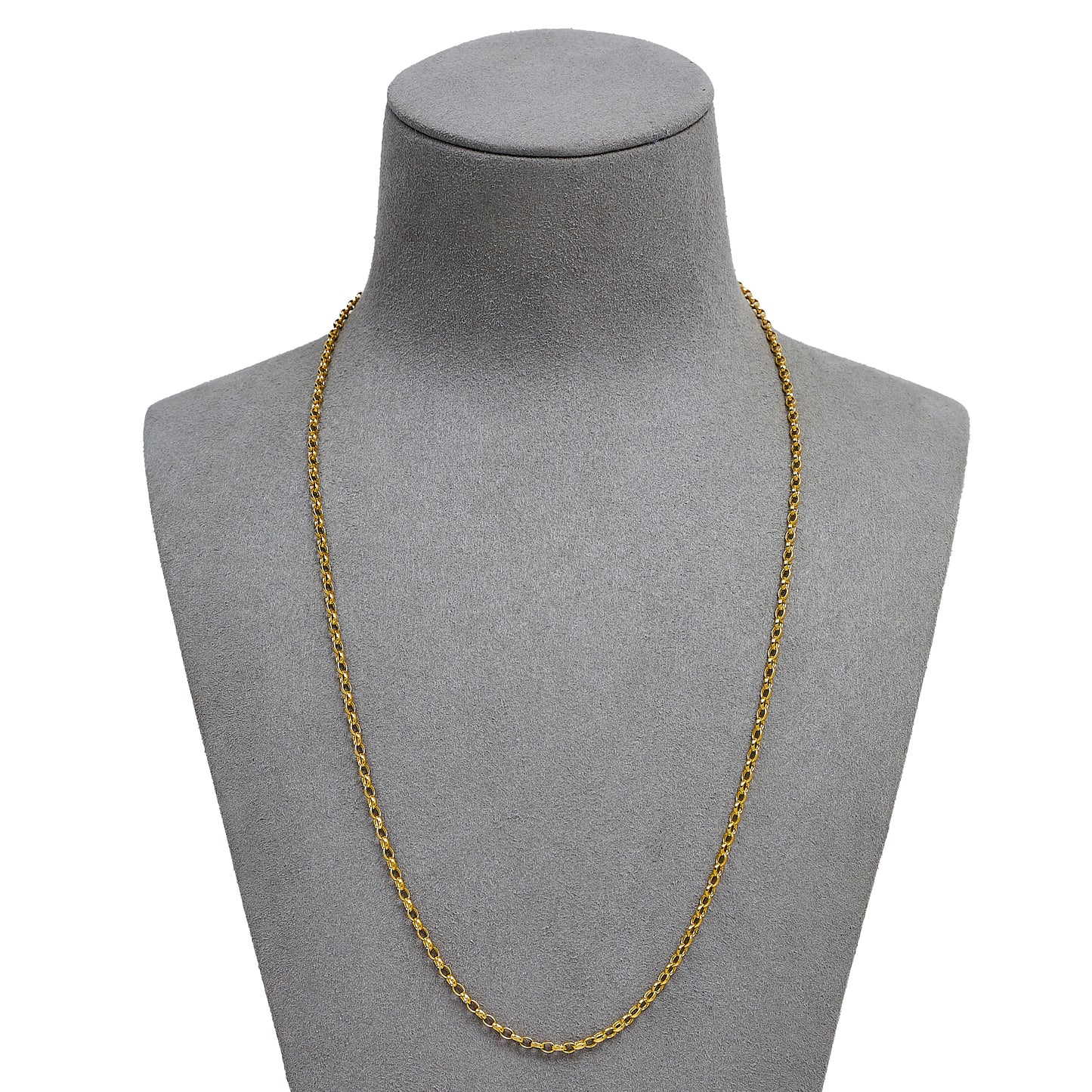 Pre-Owned 9ct Gold 2mm Belcher Chain Necklace 20 Inch