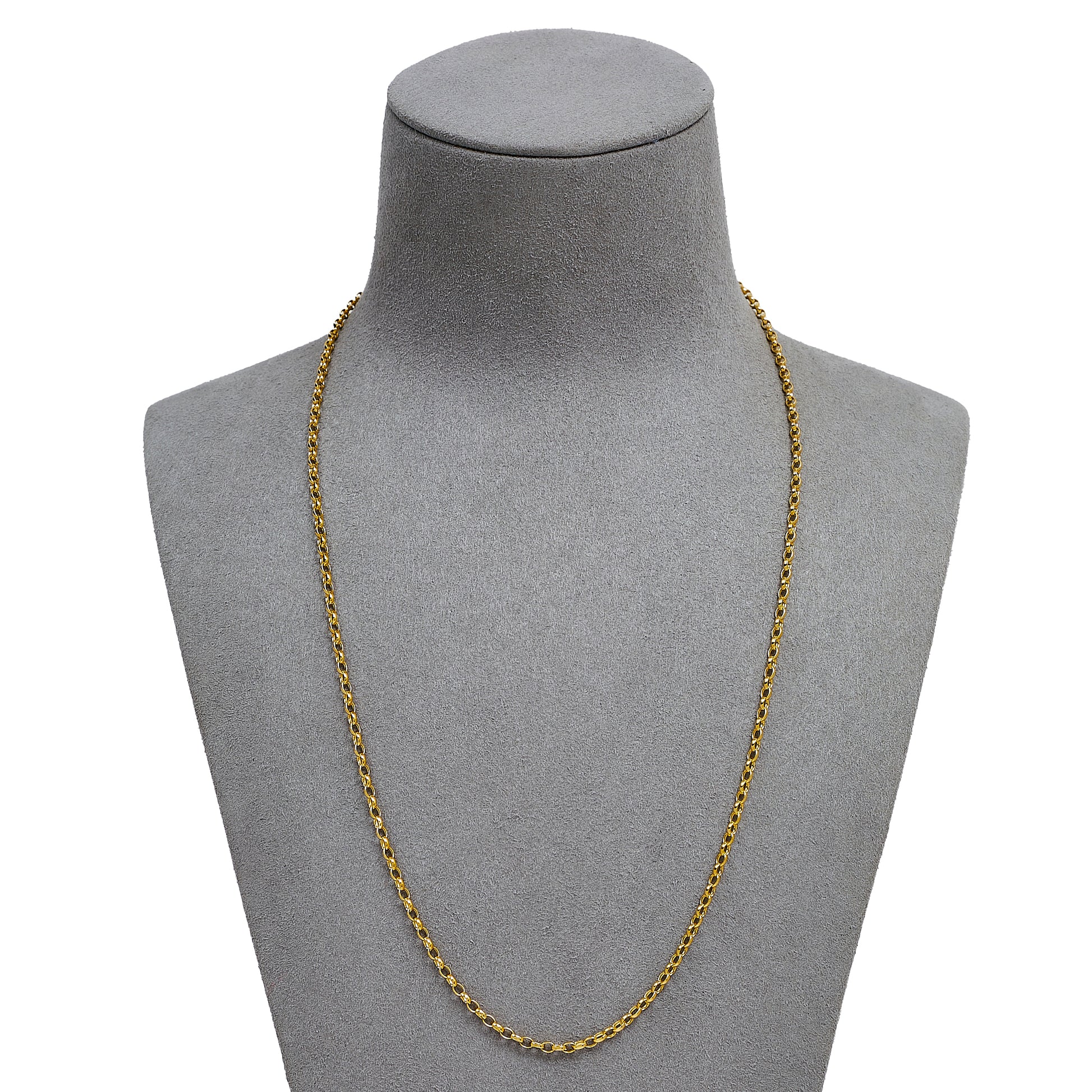 Pre-Owned 9ct Gold 2mm Belcher Chain Necklace 20 Inch