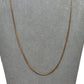 Pre-Owned 9ct Gold Fine Curb Chain Necklace 22 Inch