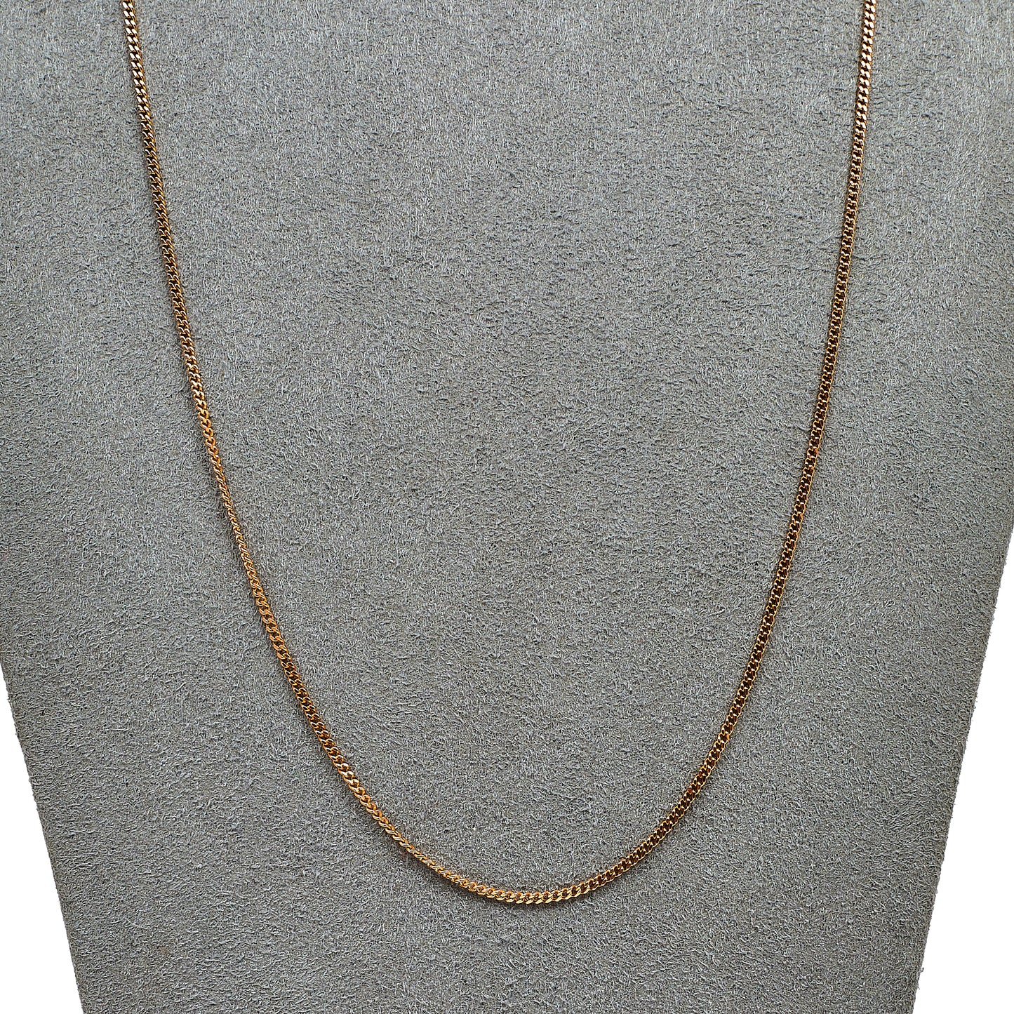 Pre-Owned 9ct Gold Fine Curb Chain Necklace 22 Inch