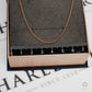 Pre-Owned 9ct Gold Fine Curb Chain Necklace 22 Inch