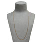Pre-Owned 9ct Gold Fine Curb Chain Necklace 22 Inch 