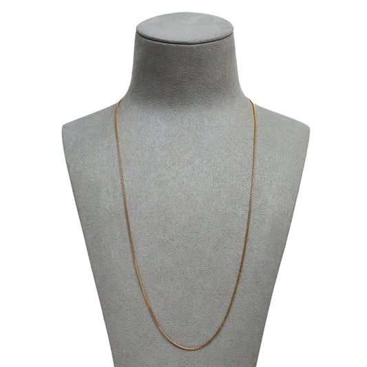 Pre-Owned 9ct Gold Fine Curb Chain Necklace 22 Inch 
