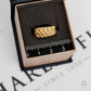 Pre-Owned 9ct Gold 3 Row Shot Ring Size O