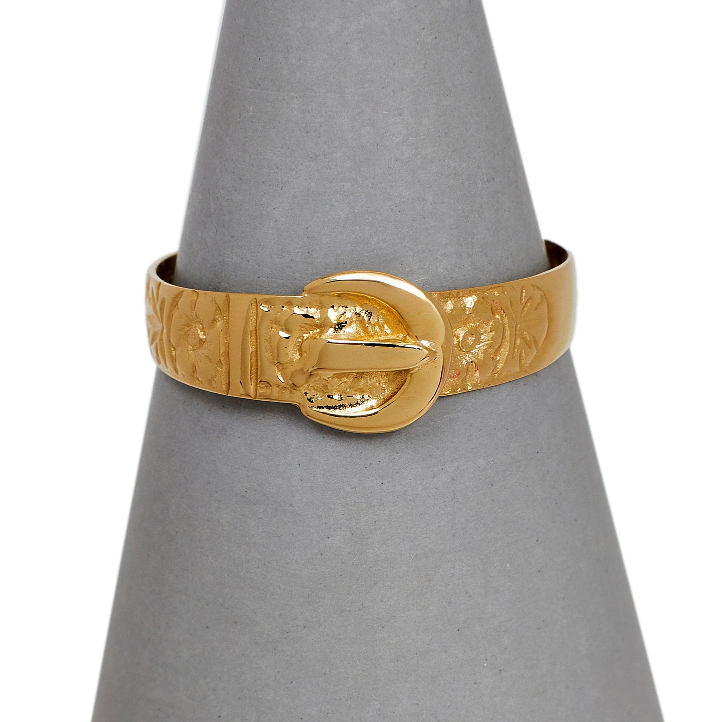  Pre-Owned 9ct Gold Buckle Ring Size U