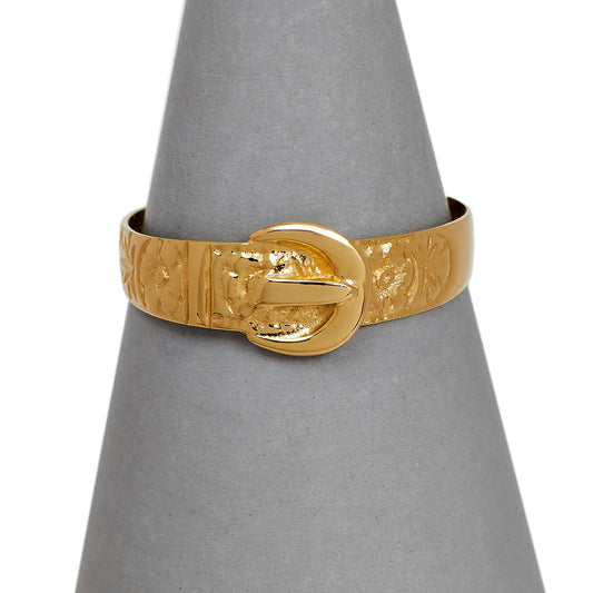 Pre-Owned 9ct Gold Buckle Ring Size U
