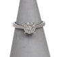 Pre-Owned 9ct White Gold CZ Dress Ring Size K