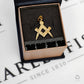 Pre-Owned 9ct Gold Masonic Compass & Square Pendant