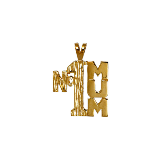 Pre-Owned 9ct Gold No 1 Mum Pendant