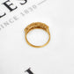 Pre-Owned 9ct Gold & 5 CZ Dress Ring Size P