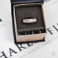 Pre-Owned 9ct Gold & 5 CZ Dress Ring Size P