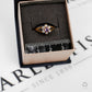 Pre-Owned 9ct Gold Amethyst & CZ  Cluster Ring Size L