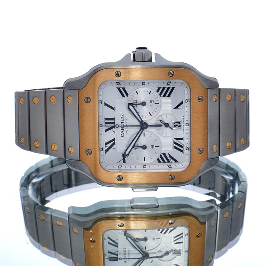Pre-Owned Cartier Santos de Cartier Chronograph W2SA0008