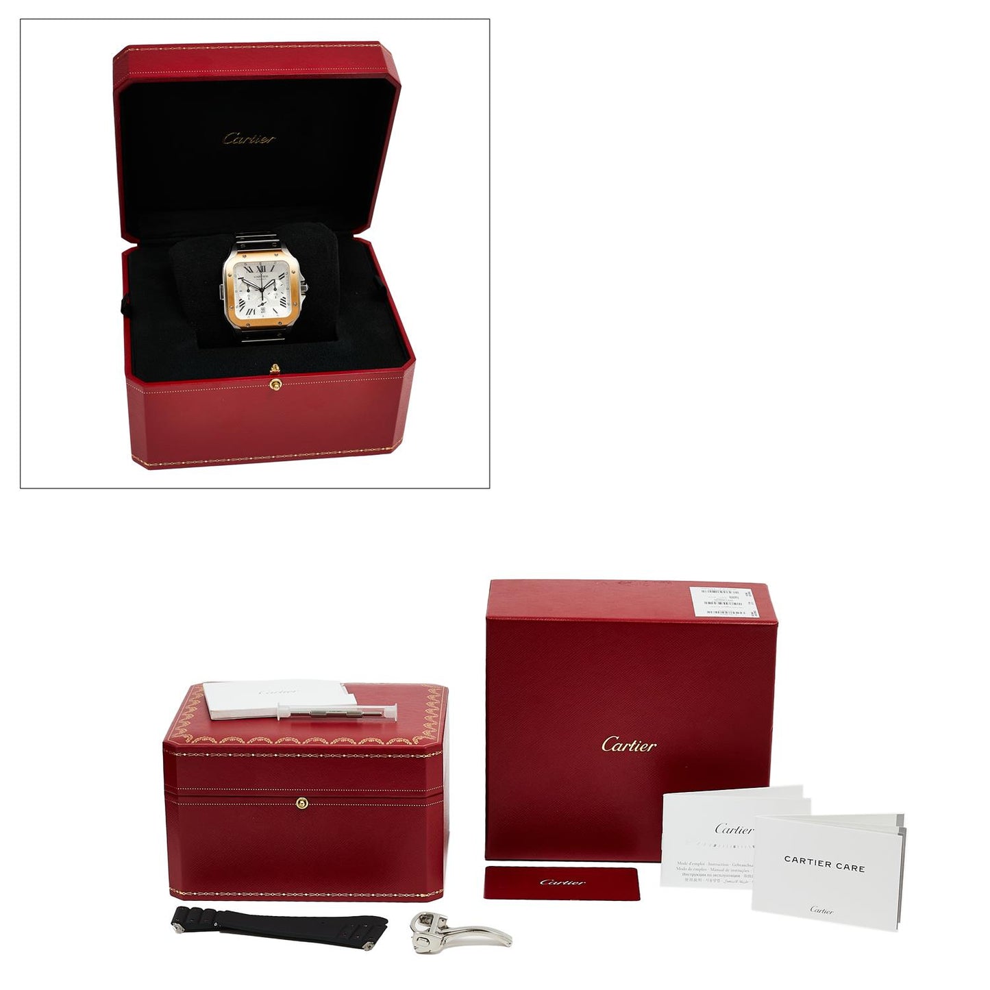 Pre-Owned Cartier Santos de Cartier Chronograph W2SA0008