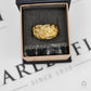 Pre-Owned 14ct Gold Barked Plait Design Bump Ring Size M.5