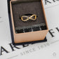 Pre-Owned 14ct Gold CZ Infinity Symbol Ring Size O.5