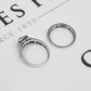 Pre-Owned 18ct White Gold Diamond Ring Wedding SET Size N.5