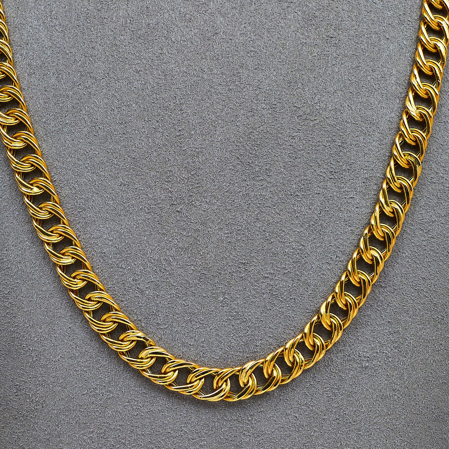 Pre-Owned 18ct Gold Double Curb Chain Necklace 20 Inch