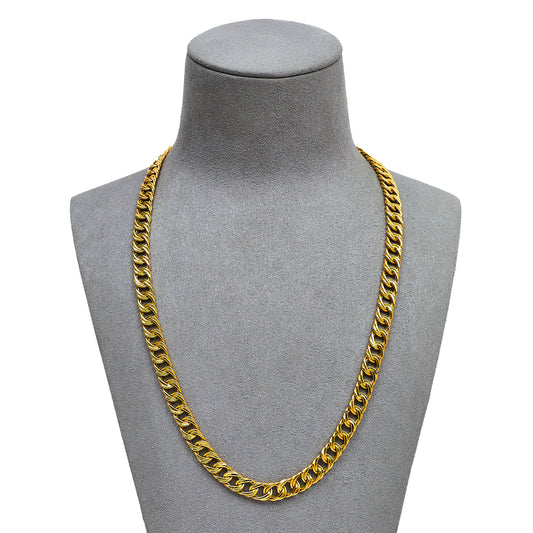 Pre-Owned 18ct Gold Double Curb Chain Necklace 20 Inch