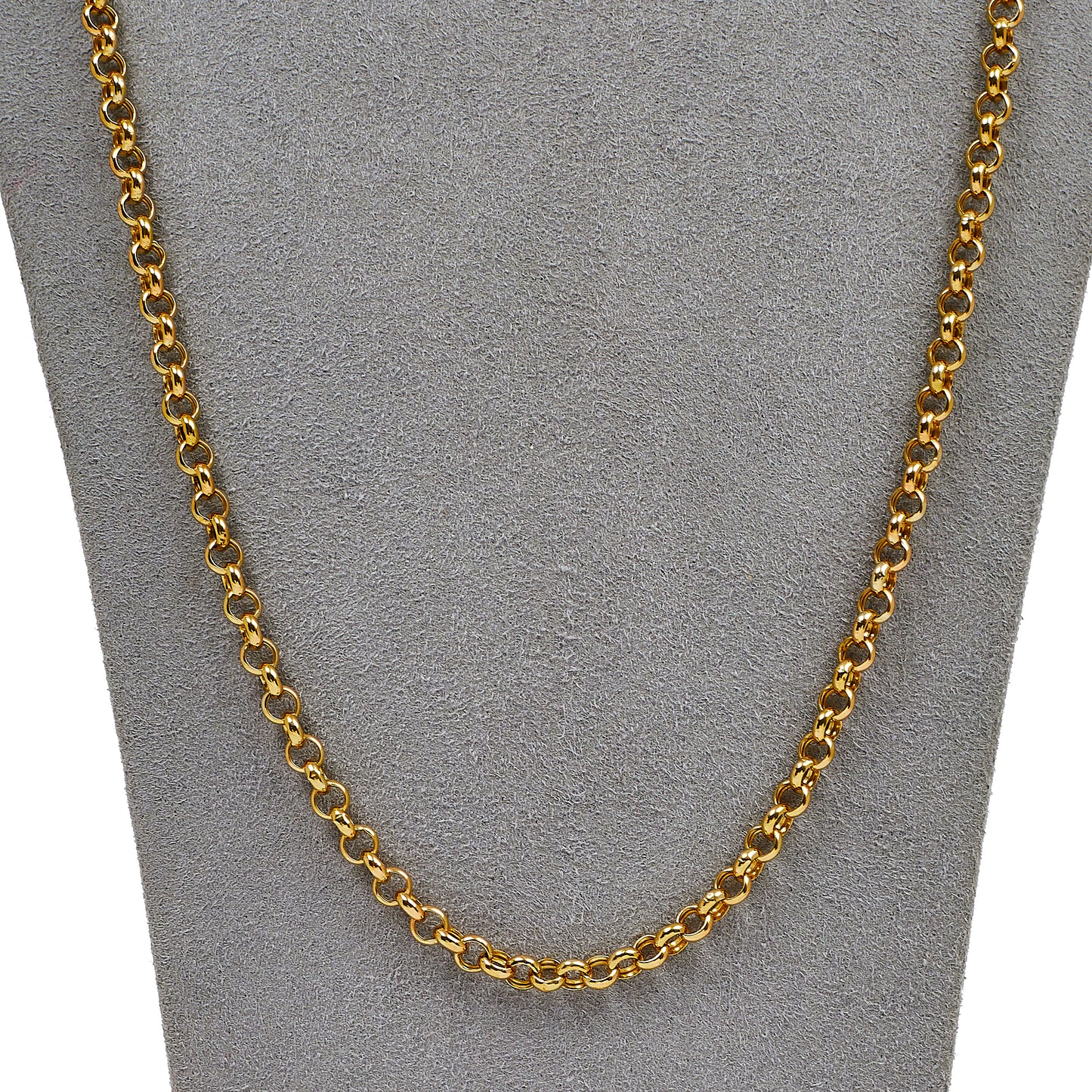 Pre-Owned 9ct Gold Belcher Chain Necklace 25 Inch