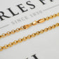 Pre-Owned 9ct Gold Belcher Chain Necklace 25 Inch