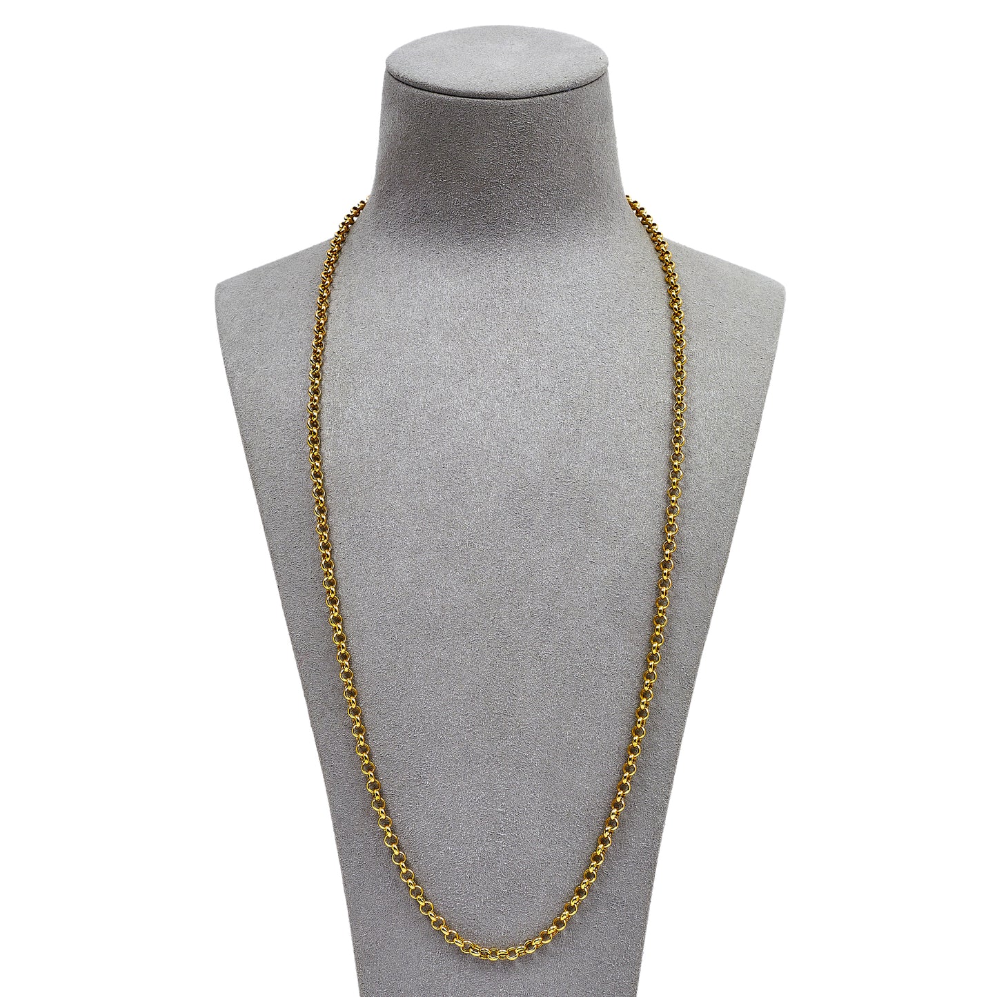 Pre-Owned 9ct Gold Belcher Chain Necklace 25 Inch