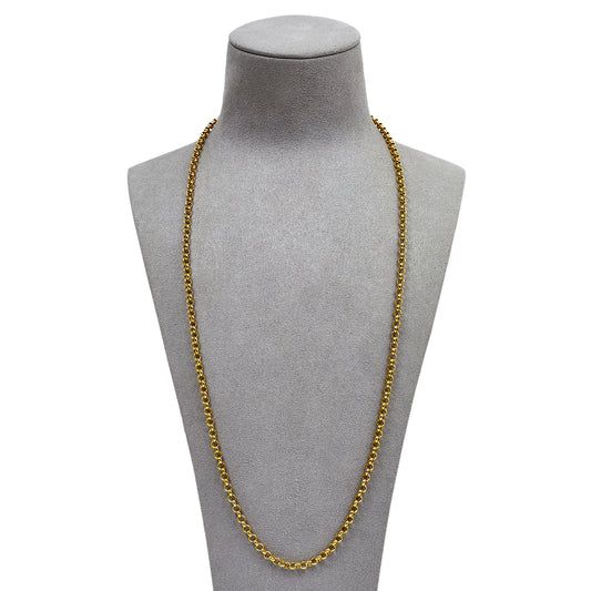 Pre-Owned 9ct Gold Belcher Chain Necklace 25 Inch