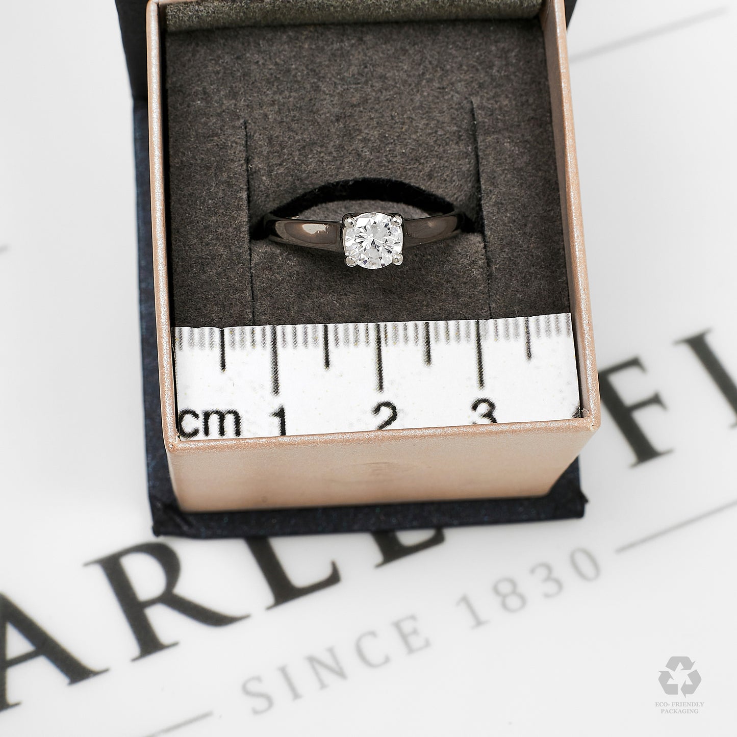 Platinum Diamond Solitaire Engagement Ring Size N