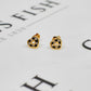 Pre-Owned 9ct Gold Sapphire & CZ Heart Stud Earrings