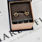 Pre-Owned 9ct Gold Sapphire & CZ Heart Stud Earrings