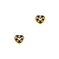 Pre-Owned 9ct Gold Sapphire & CZ Heart Stud Earrings