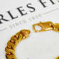 Pre-Owned 9ct Gold Curb Chain Bracelet 7.5 Inch