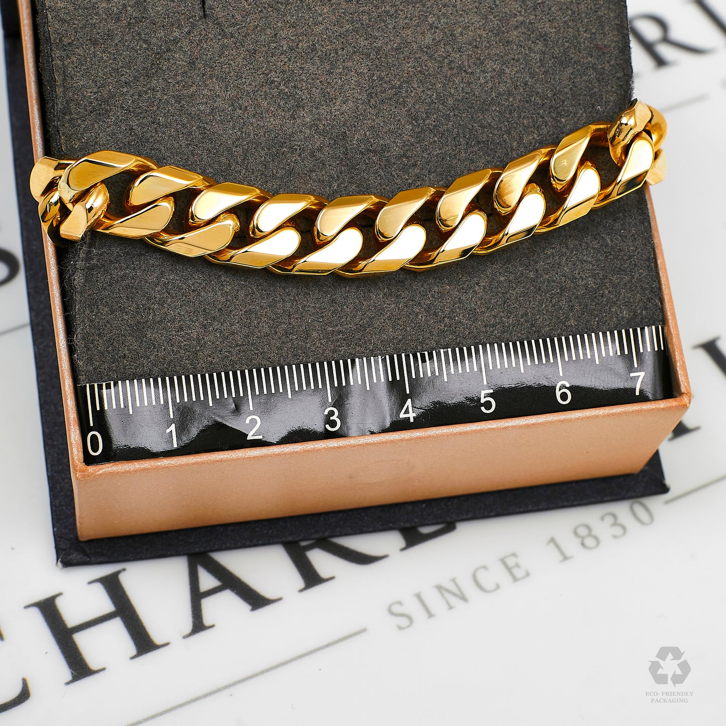 Pre-Owned 9ct Gold Curb Chain Bracelet 7.5 Inch