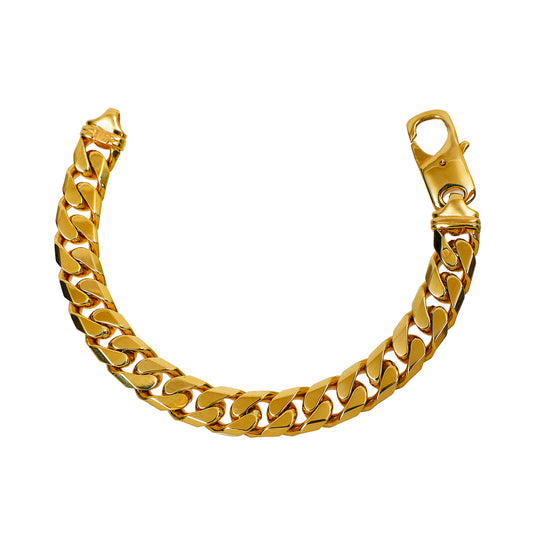 Pre-Owned 9ct Gold Curb Chain Bracelet 7.5 Inch